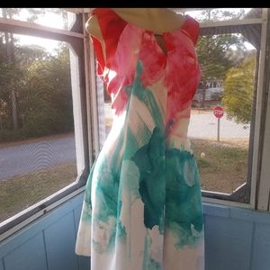 MELONIE FLORAL DRESS SZ 14W